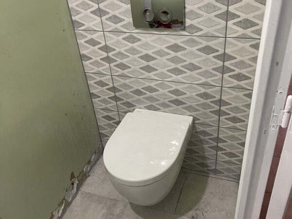 pose wc suspendu